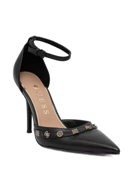 Pantofi cu toc Guess cu bretele negru