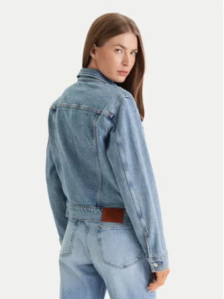 Jeansová bunda Calvin Klein Jeans modrá