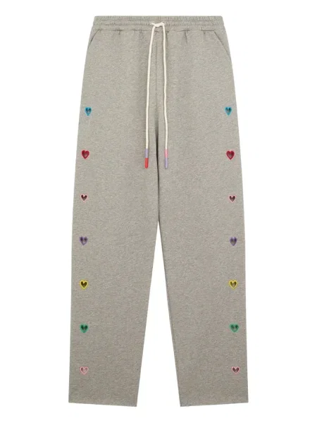 Pantaloni Mira Mikati cu motiv cu inimi gri