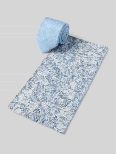 Krawat z poszetką model ‘TAOIMINA’ Cinque