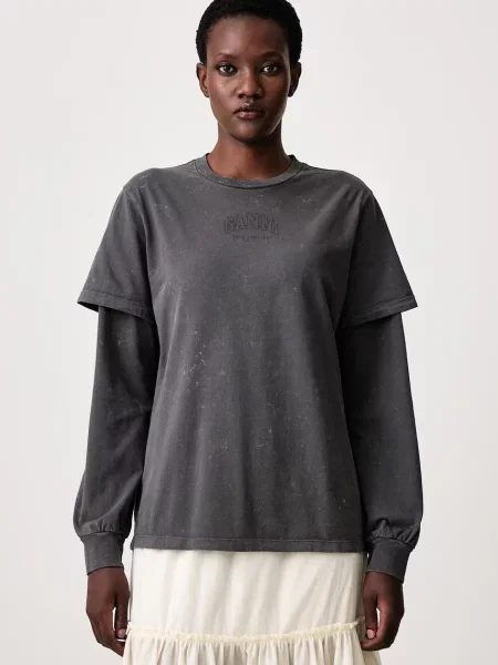 GANNI longsleeve Double Sleeve