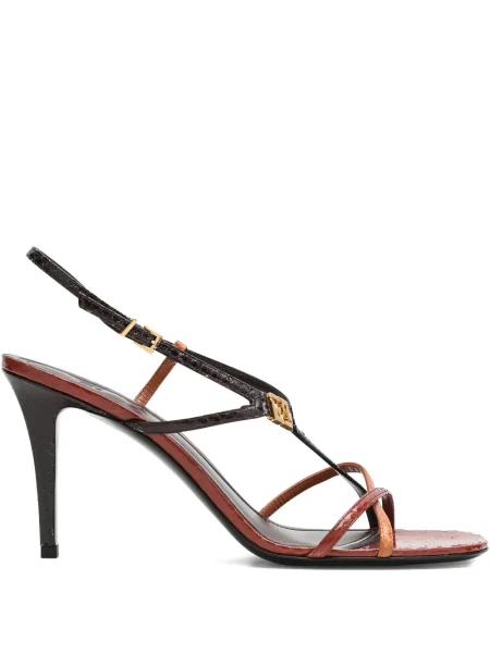 Sandale Fendi din piele roșu