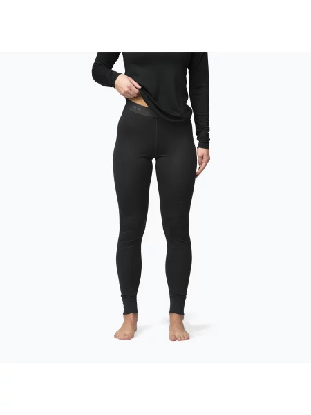 Pantaloni termoactivi pentru femei Devold Breeze Merino Longs black negru