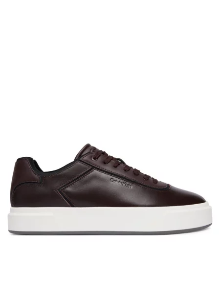 Sneakersy Calvin Klein brązowe