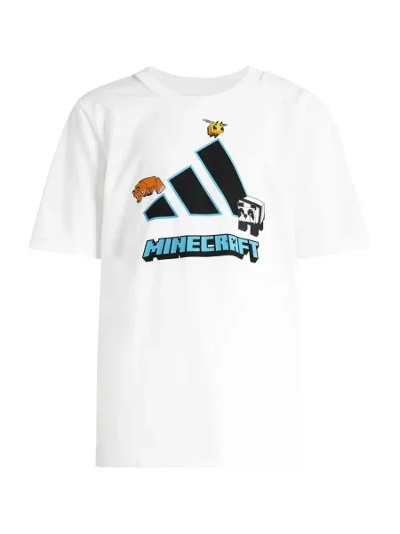 ADIDAS SPORTSWEAR Tehnička sportska majica Minecraft narančasta / crna bijela