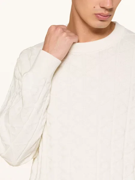 Calvin Klein Jeans Svetr krémová bílý