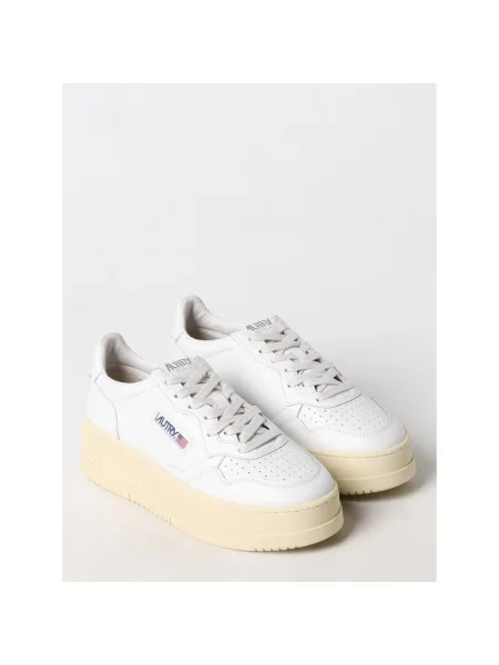 Autry Sneakersy Platform Low Ll weiss białe