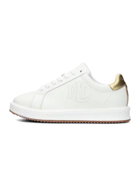 Sneakersy Ralph Lauren skórzane białe