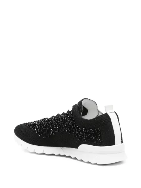 Tenisky Kiton s korálky černé