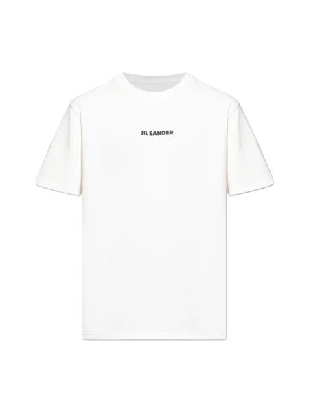 Koszulka Jil Sander z logo biała