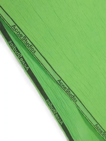 Žakardinis šalikas Acne Studios žalia