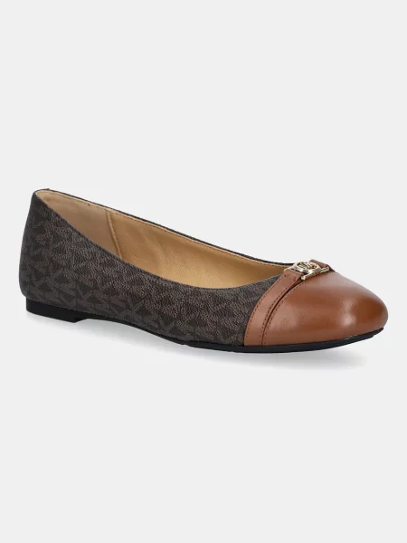 Balerinke MICHAEL Michael Kors Mandy Flat rjava