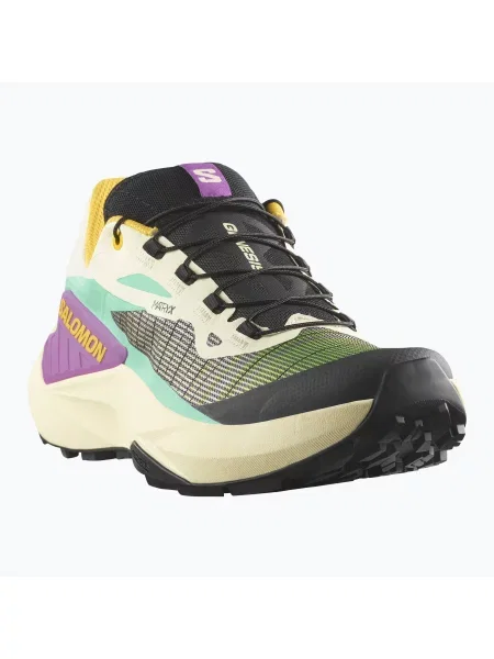 Кросівки для бігу Salomon Genesis transparent yellow/black/willowherb чорні