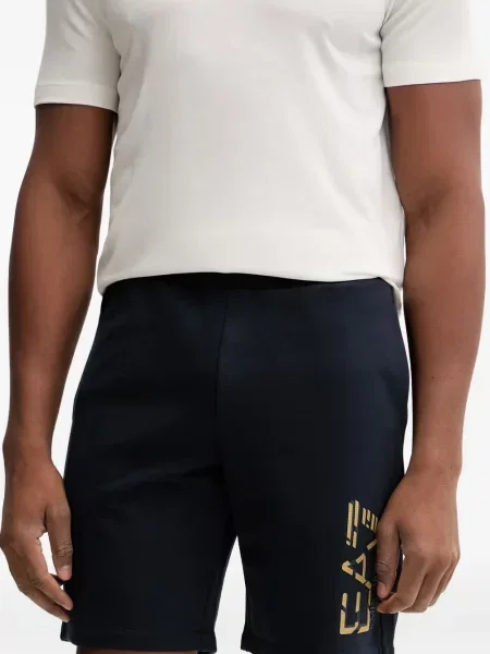 Шорти Ea7 Emporio Armani с принт от джърси синьо