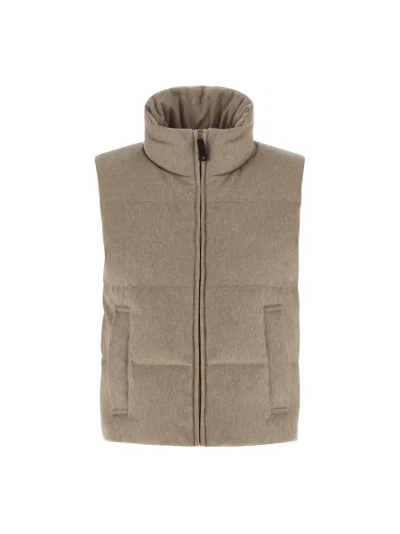 Kamizelka Max Mara z kaszmiru beżowa