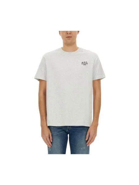 Koszulka A.p.c. z logo szara