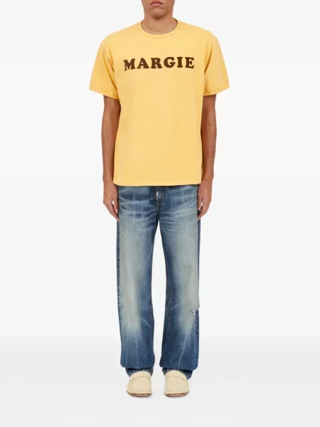 Μπλούζα Mm6 Maison Margiela με σχέδιο κίτρινο