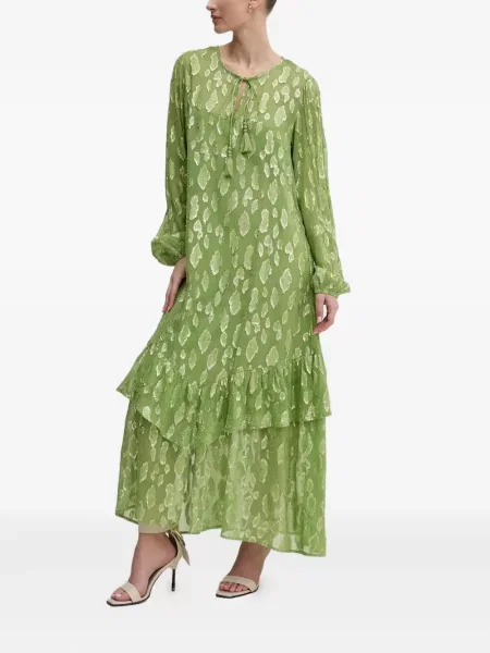 Maksi sukienka maxi Never Fully Dressed garniturowa zielona