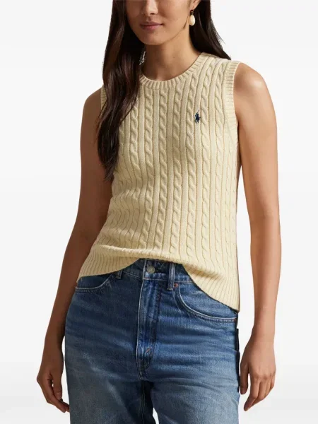 Curea Polo Ralph Lauren tricotate cu autograf cu șireturi albastru