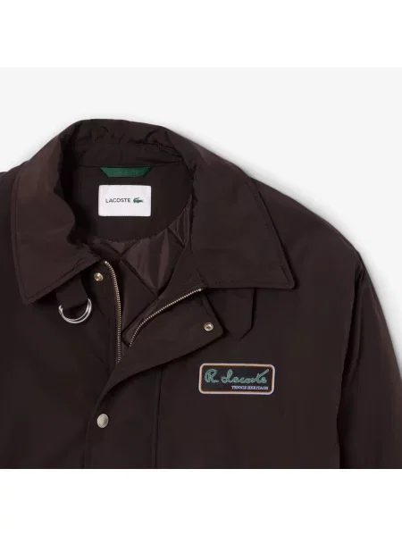 Lacoste Kurtka Bomber Classic Fit brązowa