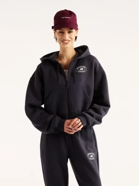 Флисовый свитер New Balance синий