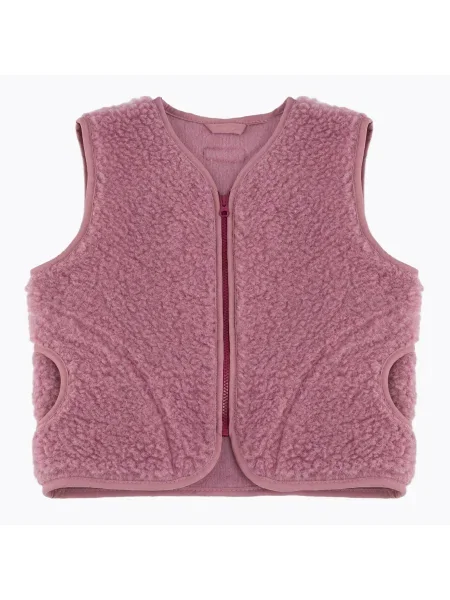 Gyerek mellény KID STORY Merino dusty pink. Méret: rózsaszín