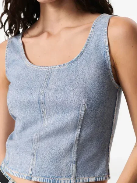Vestă denim Rag & Bone albastru