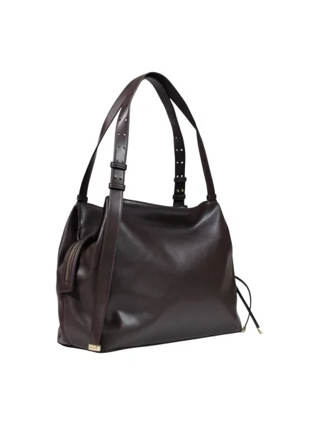 Torebka Armani Exchange skórzana brązowa