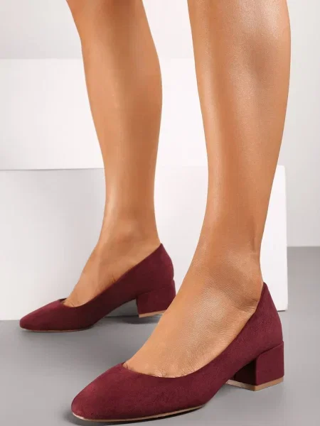 Pantofi cu Savirae bordo