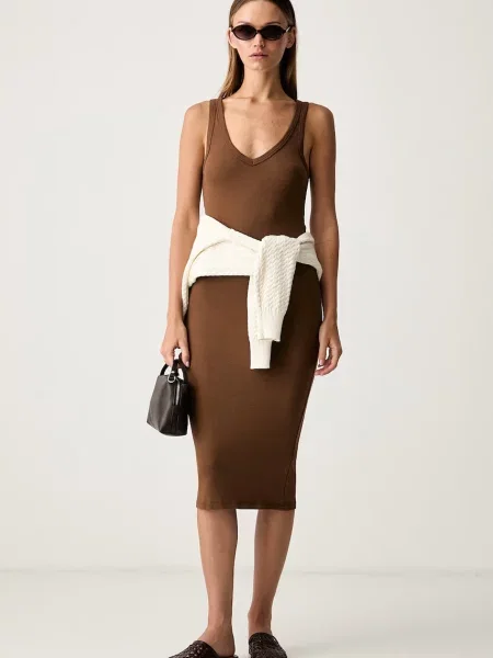 ViCOLO rochie cu maro