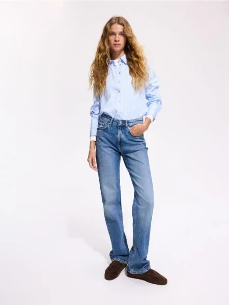 Reserved Blugi straight fit albastru