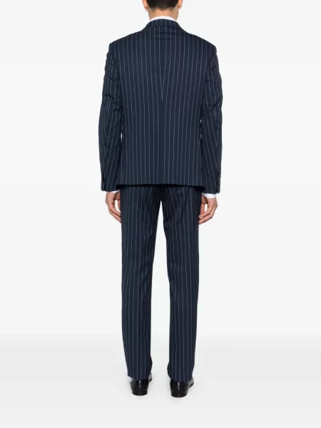 Prugasti odgovarati odijelo Manuel Ritz plava