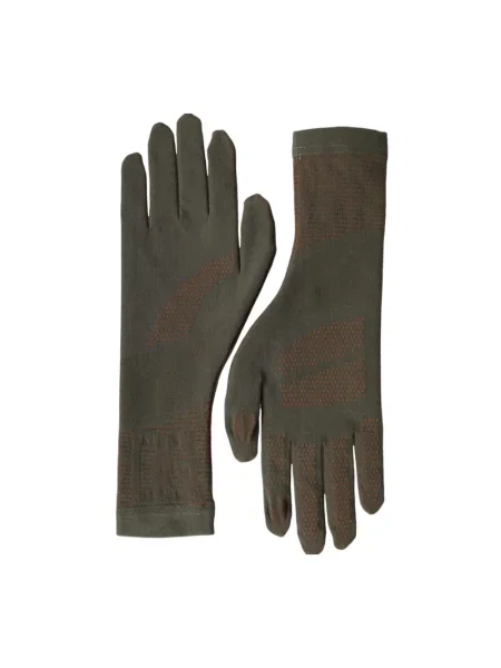 Długie rękawiczki Dolce And Gabbana brązowe