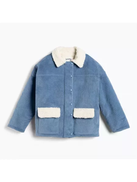 Kurtka dziecięca KID STORY Teddy air blue cookie niebieska