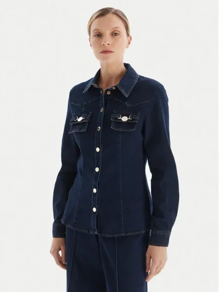 Fracomina cămașă de blugi Bleumarin