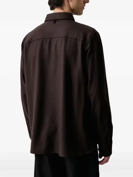 Πουκάμισο Rag & Bone καφέ