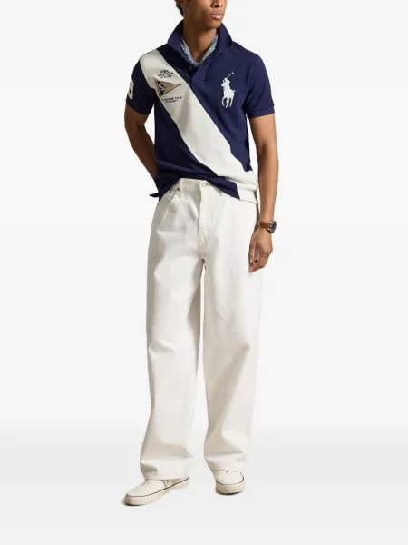 Șosete Polo Ralph Lauren cu broderie în carouri de flanelă verde