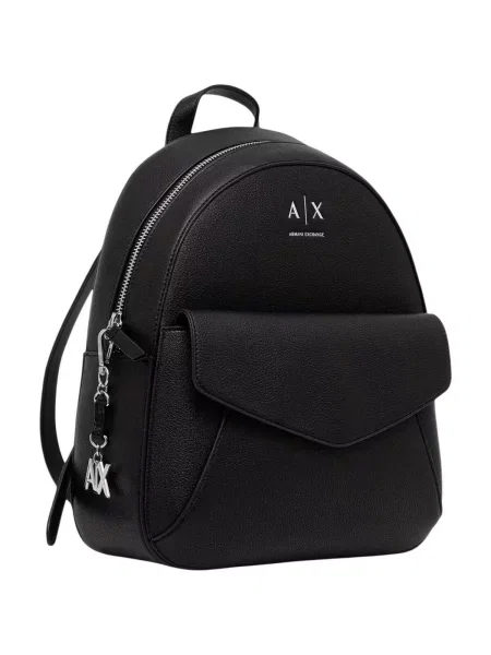 Batoh Armani Exchange z ekologickej kože čierna