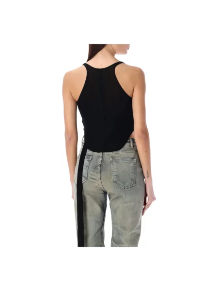 Krótki top Rick Owens na ramiączkach czarny