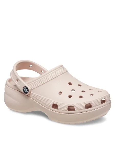 Platform talpú klasszikus papucs Crocs bézs