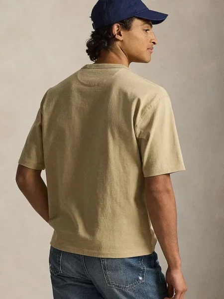 Polo Ralph Lauren tricou din JERSEY-KNT-T-SHIRT bej