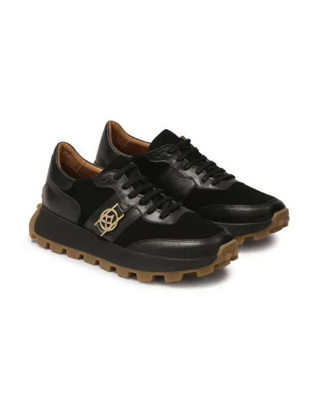 Sneakersy Kazar zamszowe czarne