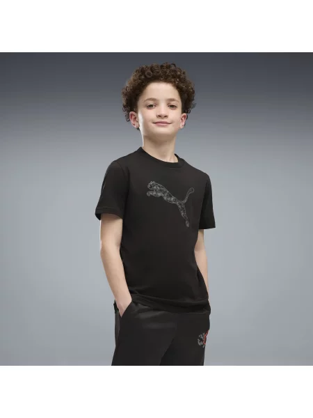 PUMA Młodzieżowa koszulka Active Sports z grafiką Akcesoria czarny