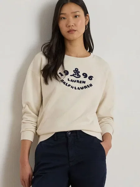 Lauren Ralph Lauren μπλούζα γυναικεία μπεζ