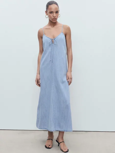 Сукня максі MANGO блакитний