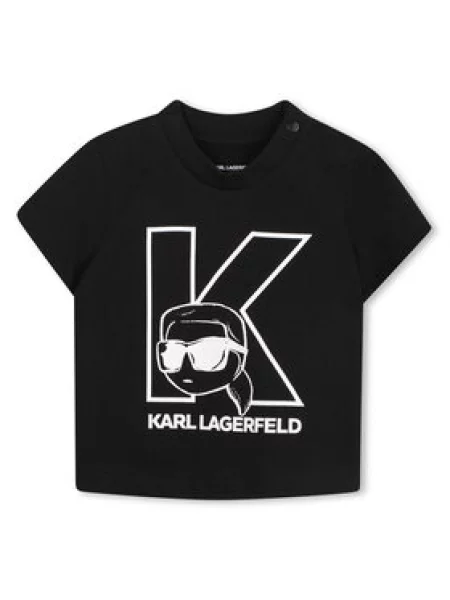 Karl Lagerfeld Kids Póló és rövidnadrág fekete