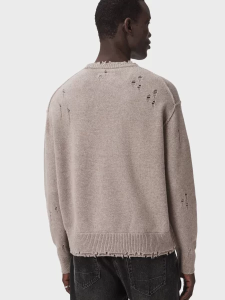 Шерстяной свитер Allsaints бежевый