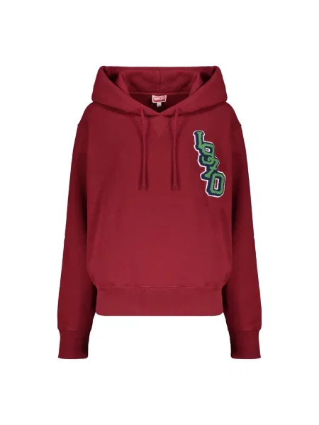Bluza z kapturem Kenzo z kapturem czerwona