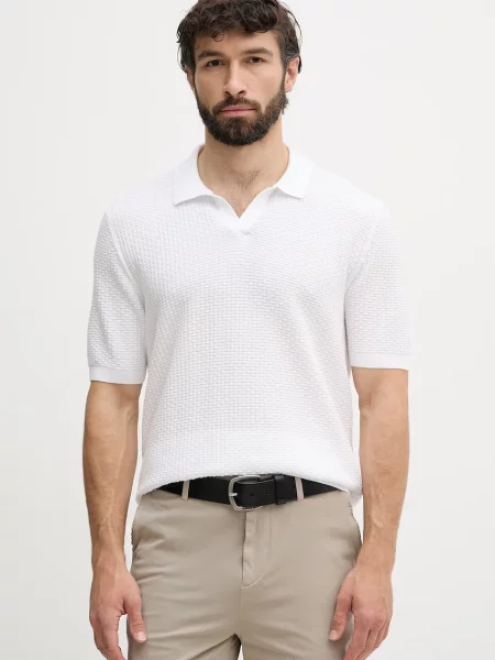 BOSS polo Natalo biała