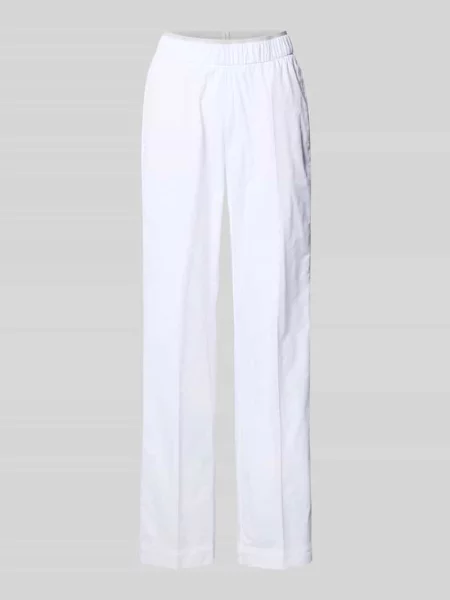 Chinosy z elastycznym pasem model Sue' Toni białe